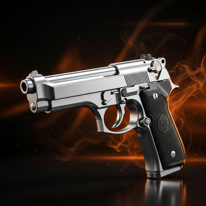 Airsoft Toy Silver M92 Beretta (Weight : 500 g)