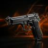 Black M92 Beretta Airsoft Toy Gun Pro