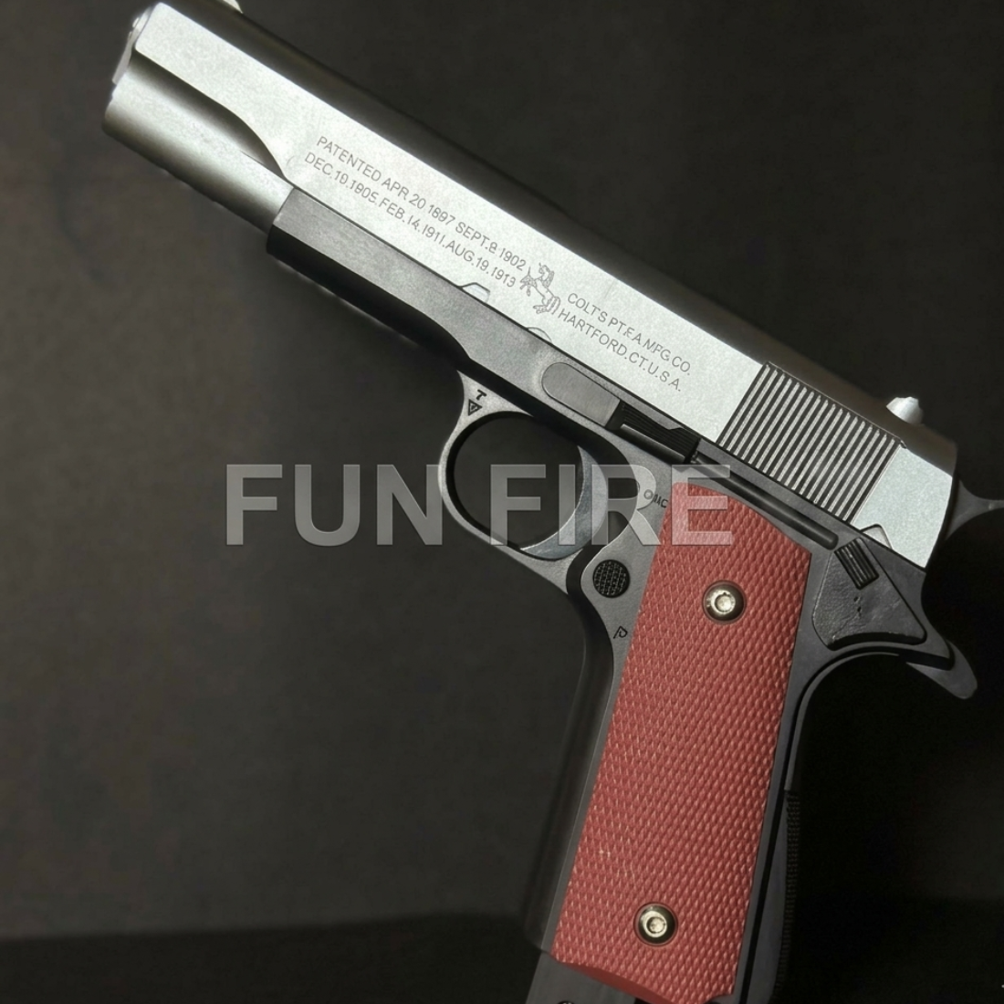 FunFire Classic Silver Grip Pistol Best Quality